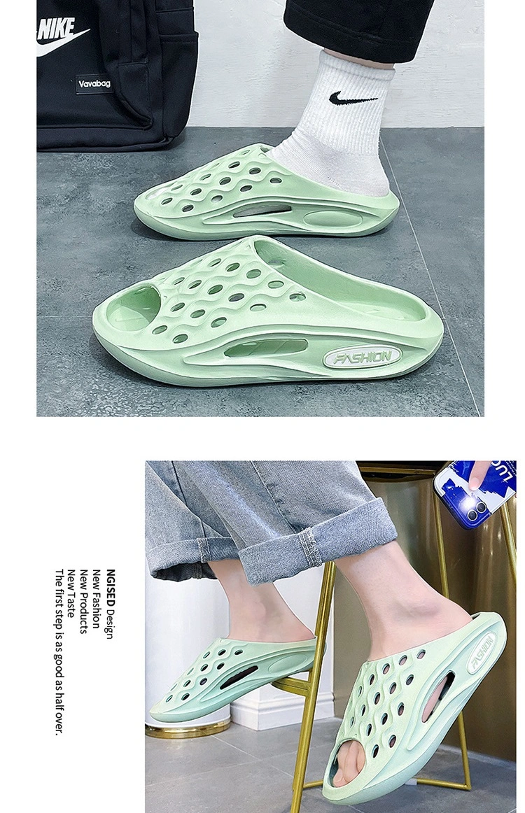 2023 Customize Men EVA Slider Slipper Garden Shoes Casual Slider Breathable Summer Shower Footwear